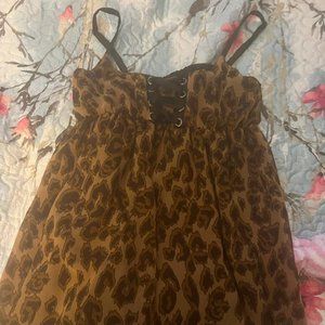Ghost Of Harlem Women Leopard Print Camisole